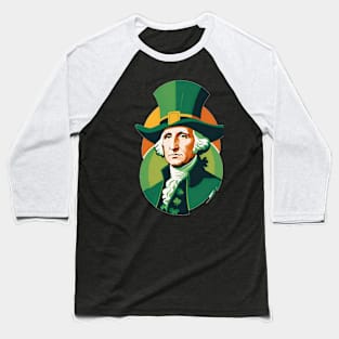 St. Patrick's Day George Washington Baseball T-Shirt